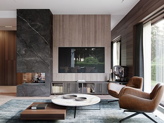 Sirus Şömineli Tv Ünitesi